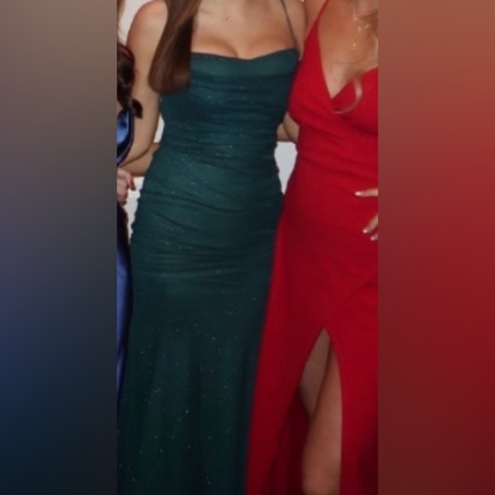 long green dress